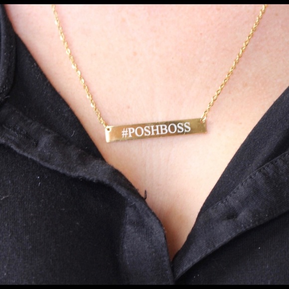 On trend #POSHBOSS Gold chain necklace - Picture 3 of 3